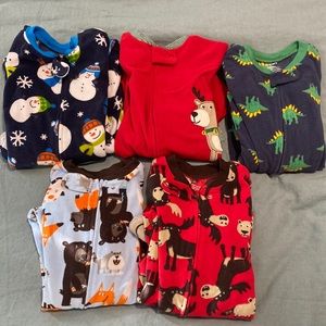 3T Carters Sleepers - 5 Pairs